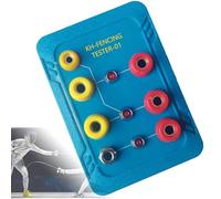 LYSDIANPU Fencing Tester, Epee Foil Sabre Blade & Tip Pressure Tester, Color-Coded Slots & Indicator Lights for Fencing Equipment Maintenance, Portable Fencing Gear Diagnostic Tool