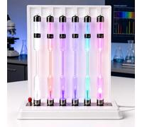 LYSDIANPU Gas Discharge Tube Set With Experimental Support, Spectrum Discharge Tube Set, He Ne Ar H2 N2 Hg Spectral Tubes For Physics Chemistry Education And Classroom Lab Demonstration