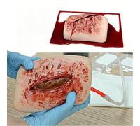 LYSDIANPU Thigh Wound Packing Trainer Kit, Stop the Bleed Training Kit, Reusability Teaching Model, Silicone Material, First Aid Training, for Medical Classes, Skin Color