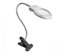 LYSGST 8X 30X Magnifying Glass Clamp,107Mm Magnifier Lens,Metal Hose Swivel Arm for Desk, Table,Craft, Jewelry,Sewing a
