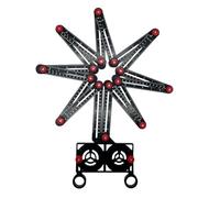 Lyshujli 16 Fold Multi Angle Measuring Tool,16-Sided Ceramic Tile Opening Locator Angle Measurement,Tile Holes Measure Ruler with Holes Positioning Apertures