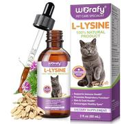 Lysine for Cats - L-Lysine Liquid Supplement for Cats & Kittens, Cat Lysine Drops 60ml, Immune Support & Respiratory Wellness, Palatable Chicken Flavor