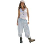 LYSINK Women's Drawstring Lantern Pants Spring Summer Wide Leg Trousers | High Waist Lace Patchwork Loose Hem Bloomer Casual Streetwear