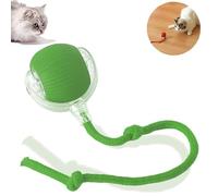 Lysliv 2025 New Interactive Dog Ball, Self Rolling Pets Ball Interactive Automatic Cat Toys Self Moving Pet Toys Smart Automatic Rolling Ball Toy Electric Balls for Kitten/Puppy (Green)