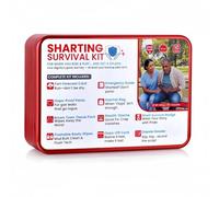 Lysliv Funny Shart Survival Kit Ultimate Poop Prank Gag Gift Set Contains Wet Wipes, Disposable Underwear, Tissues and Hilarious Badge. Novelty Fart Potty Pack White Elephant Gifts