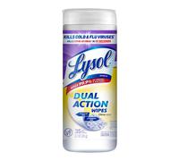 Lysol Dual Action Disinfecting Wipes, Citrus, 35ct