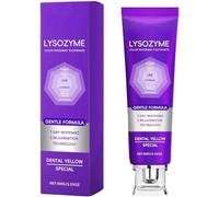 Lysozyme Whitening Toothpaste 100 g - 2026 Colour Correcting Purple Toothpaste for Yellow Teeth, Stain Removal, Fresh Breath, Enamel Care, Sensitive Teeth Friendly, Vanilla Mint Flavour (1PCS)