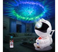 Lysumurl Astronaut Star Projector, 16 Lighting Effects Galaxy Night Light | 0.5-4H Timer, 360°Adjustable Nebula Speed & Pause, Star Breath Mode, Dimmable, USB-C Spaceman Projector for Kids