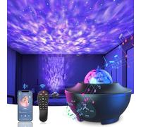 Lysumurl Galaxy Projector, Starry Night Light, LED Color Changing Music Night Light with Remote Control & Timer, Star Projector Lamp for Bedroom Room Decor
