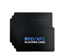 Lytari RFID Blocking Card 6 Pack, Ultra Thin NFC Anti-Theft Credit Card Protector for Wallets, Secure Bank Debit Card & Passport Shield, Minimalist Contactless Protection for Men & Women, Black