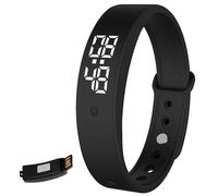 Lytari Silent Vibrating Alarm Wristband, Vibrating Alarm Reminder for People with Partners New Borns Children, 6 Custom Alarms & 3×Daily Temperature Checks for Deep Sleepers/Hearing Impaired Deaf