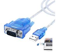 Lytari USB to Serial Adapter, USB to RS232 DB9 9 Pin Converter Cord USB-A Male to RS232 Male DB9 9 pin Cable with CH340 Chipset for Windows 11/10/8/7 Linux Cashier Register CNC Printer (1.2m)