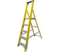 Lyte Trade Glass Fibre Platform Step Ladders 5 Treads