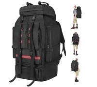 LYtech 130L Hiking Camping Backpack Waterproof Internal Frame Camping Rucksack for Men & Women Large Tactical Backpack Adjustable Padded Straps Multi-Pocket Design for Trekking & Outdoor Adventures