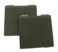 LytHarvest 2X 4x4 inches Hook and Loop Molle Patches Panel for Insignia and Badges Display Board (Army Green)