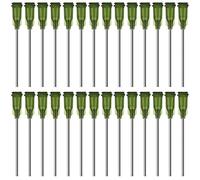 LYTIVAGEN 100 PCS Blunt Tip Syringe Needles 3.8cm 14G Dispensing Needle with Lure Lock Blunt Tip Needles for Refilling E-Liquid, Inks and Syringes (Green)