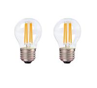 LytLStrox 2 Pack g45 E27 LED 4W Golf Ball Light Bulbs 40w Equivalent Dimmable, LED Warm White 2700K Filament Screw Led Bulbs (2)