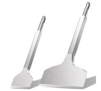 Lytool Tile Chisel SDS-Plus, 2pcs 250x40mm+280x100mm SDS Masonry Concrete Chisel Set, Tile Removal Tool, Tile Grooving Scraping Scaling Chisels