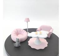 LYTP12208 1/12 Peach Bubbles Soothing Mini Sofa Set Miniature Healing Display 1:12 Scale