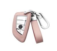 LyTTuu 1 Pcs Car Key Shells for BMW X1 X2 X3 X5 X6 5 Series 7 Series 2 6 Series (GT), Remote Keyring Bag Keychain Holder Key Fob Cover Case Key Case Key Holder Wallet Accessories,Pink
