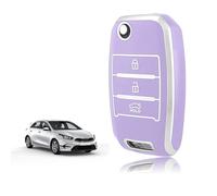 LyTTuu 1 Pcs Car Key Shells for Kia Sportage Rio Ceed Stonic Picanto Sorento Venga Soul Carens Cerato K2 K3 K4 K5, Remote Keyring Bag Keychain Holder Key Fob Cover Case Key Case Key Holder Wallet