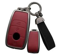 LyTTuu 1 Pcs Car Key Shells for Mercedes-Benz A B C E G S Class CLA CLS GLA GLB GLC GLE GLS EQA EQB, Remote Keyring Bag Keychain Holder Key Fob Cover Case Key Case Key Holder Wallet Accessories