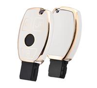 LyTTuu 1 Pcs Car Key Shells for Mercedes Benz W204 W211 2-3 Buttons A B C E Class, Remote Keyring Bag Keychain Holder Key Fob Cover Case Key Case Key Holder Wallet Accessories,D
