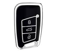LyTTuu 1 Pcs Car Key Shells for VW Volkswagen Passat B8 Jetta Polo Tiguan T-ROC MK2 Scirocco Skoda Superb Kodiaq, Remote Keyring Bag Keychain Holder Key Fob Cover Case Key Case Key Holder Wallet,B