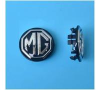 LyTTuu 4 Pcs Car Center Hub Caps for MG MG4 2022-2023 57MM, Rim Wheel Decoration Waterproof Badge Cover DustProof Rustproof Replacement Accessories,Black