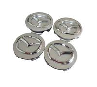 LyTTuu 4 Pcs Car Hub Centre Caps for Mazda MX-5 2015-2023,Wheels Centre Caps Hub Cover Hub Caps Wear Resistant Sunscreen Tyres Rims Accessories,52MM-Silver