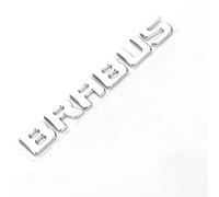 LyTTuu Car Emblems for Smart Brabus,3D Badge Logo Decorations Sticker Decals Sign Decor Waterproof Durability Anti Scratch Styling Body Fittings,Silver