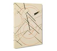 Lyubov Popova Linear Composition Canvas Print | Gallery Wrapped 30mm Frame Wall Art | 20x14 inches | Ready to Hang | Modern Picture | Living Room Bedroom Lounge Office