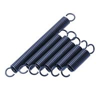 Lyuduo-Extension Springs 0.4mm Wire Diameter, 4mm Outer Diameter, 15-60mm Length, Spring Steel Extension Spring with Hook Small Springs, 10PCS Compression resistant and durable(0.4x4x15mm)
