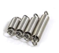 Lyuduo-Extension Springs 1.2mm Wire Diameter, 8-12mm Outer Diameter, 30-60mm Length 304 Stainless Steel Dual Hook Expansion Tension, 5 Pieces, Compression resistant and durable(50mm,9mm)