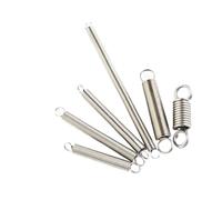 Lyuduo-Extension Springs 304 Stainless Steel Wire Diameter 0.5mm O Ring Hook Pullback Cylindroid Helical Coil Extension Tension Spring, Compression resistant and durable(90mm (5Pcs),4mm)