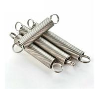 Lyuduo-Extension Springs 304 Stainless Steel Wire Diameter 1.5mm Outer Diameter 10mm Dual Hook Small Expansion Tension Spring， Compression resistant and durable(35mm (2pcs),12mm)