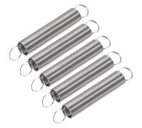 Lyuduo-Extension Springs Tension Spring 1mm Wire Dia 12mm OD 50mm-90mm Length 304 Stainless Steel Dual Hook, 5pcs, Compression resistant and durable(1mmx12mmx60mm)
