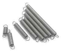 Lyuduo-Extension Springs Wire Dia 0.2/0.3/0.4/0.5mm 304 Stainless Steel Dual Hook Small Tension Spring Outer Dia 3mm 4mm 5mm 6mm Length 15-60mm, 10Pcs, Compression resistant and durable(15mm,0.6 x 4)