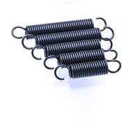 Lyuduo-Extension Springs Wire Dia 1.2mm Spring Steel Tension Spring S Hook Cylindroid Helical Pullback Extension Spring OD 8mm-14mm Length 30-60mm, 5Pcs, Compression resistant and durable(35mm,9mm)
