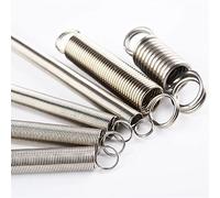 Lyuduo-Extension Springs Wire Diameter 0.5mm, OD 3 Mm~7 Mm 304 Stainless Steel Tension Spring Hook Cylindroid Helical Pullback Extension Coil, Compression resistant and durable(75mm (3Pcs),6mm)