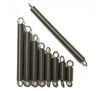 Lyuduo-Extension Springs Wire Diameter Φ1.0mm, OD6mm~12mm Spring Steel Tension Spring Closed Hook Cylindroid Helical Pullback Extension Coil, Compression resistant and durable(20mm (10Pcs),7mm)