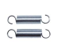 Lyuduo-Extension Springs Wire Diameter 1.4mm 304 Stainless Steel S Hook Pullback Tension Spring Cylindroid Helical Coil Extension Springs, Compression resistant and durable(45mm (2Pcs),16mm)