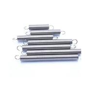 Lyuduo-Extension Springs Wire Diameter 1.6mm 304 Stainless Steel S Hook Pullback Tension Spring Cylindroid Helical Coil Extension Springs, Compression resistant and durable(45mm (2Pcs),15mm)