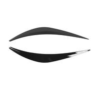 LYUJIKQLH For Infiniti Q50 2014 2015-2023 Car Head Light Lamp Eyebrow Eyelid Cover Headlight Eye Lid Cover Protective Lightweight(Gloss BlacK)
