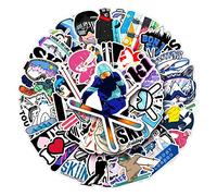 LYunMu 50 Pcs Ski Stickers for Kids Teens Adults Boys Girls Gift,Stickers Pack for Laptop,Skateboard,Luggage,Car,Bike,Cup,Computer,Water Bottle Decor,Skiing Vinyl Waterproof Sticker Decals
