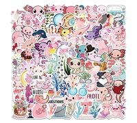 LYunMu Cute Axolotl Stickers Gift for Kids Girls Teens,Cute Cartoon Animal Party Decoration,Water Bottle,Laptop,Phone,Skateboard,Luggage,100 Pcs Sticker Pack