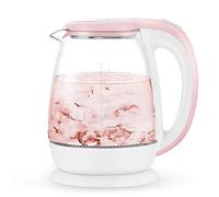 LYUXIANG Electric Kettle,1.8L Illuminating Electric Glass Kettle -1500W Fast Boil Tea Filter Kettle, Cordless Portable Heater, Boil-Dry Protection and Auto Shut-Off, Bpa Free/Pink