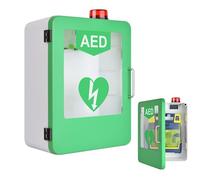 LYUXLCB AED Defibrillator Wall Cabinet, Cardiac Defibrillator Storage Cabinet with Key and Alarm, Wall-mounted Alarm Box, Defibrillator Unit for Home, Schools, Clubs and Groups