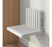 LYUXLCB Wall-mounted Folding Chair Entryway Ultra-thin Concealed Porch Chair Solid Wood Shoe Footstool Shower Seat Foldable Bathroom Stool