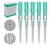Lyuxzad Catheter Needles - 50Pcs Catheter Piercing Needles 14G IV Catheter Needles Ear Nose Piercing Needles Hollow Needles for Lip Tongue Navel Nipple Cartilage Belly Piercing Kit Piercing Tool